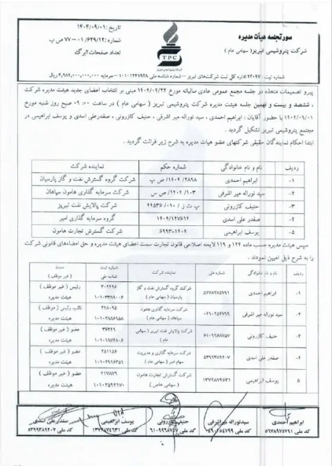 عزل جنجالی اکبر لطفی و تغییرات در پتروشیمی تبریز